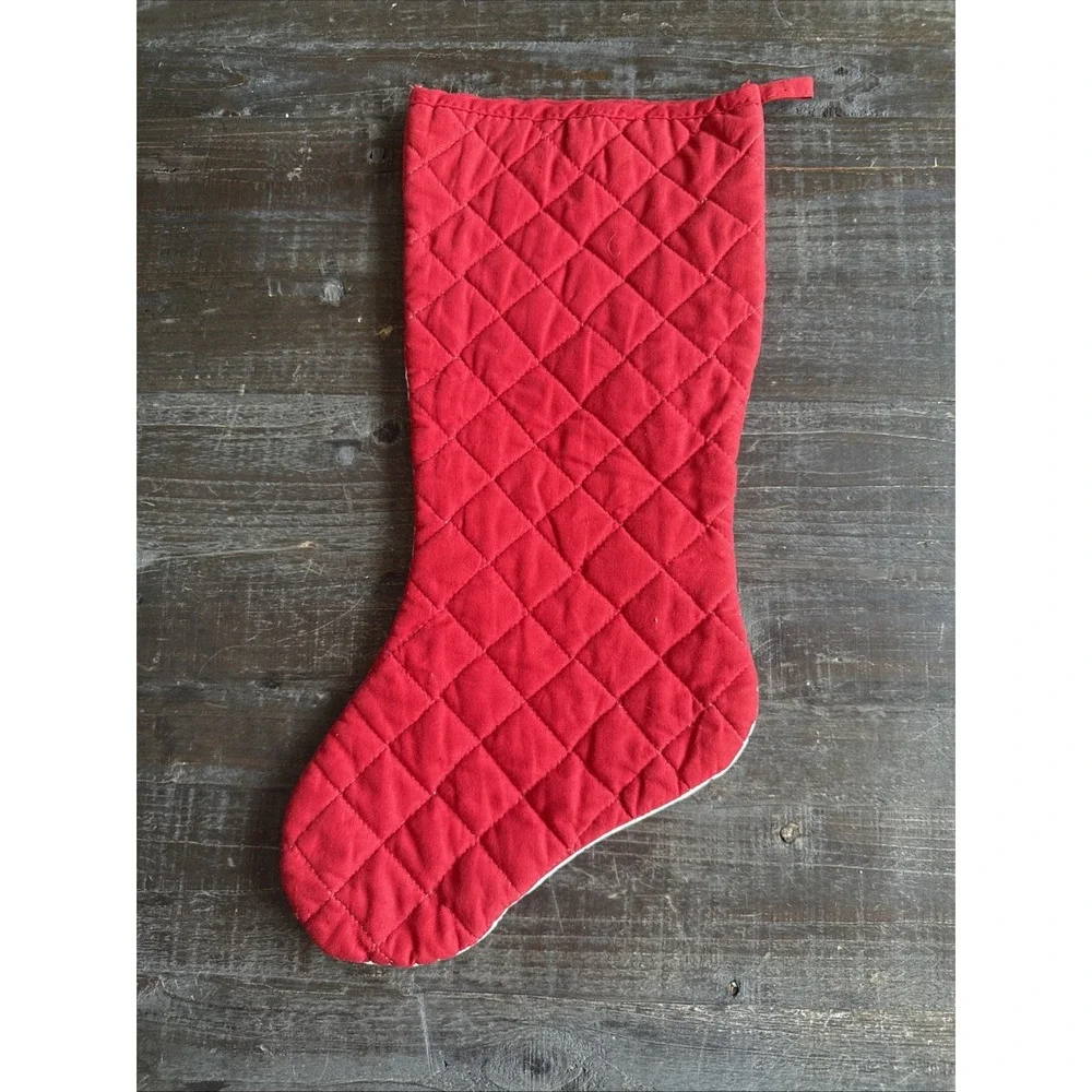 Nutcracker Christmas Stocking‎ Vintage Christmas Collection 100% Quilted Cotton